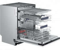 Fully Integrated Full Size Dishwasher with WaterWall™ Technology and ZoneBooster™ (l-perspective-open white)