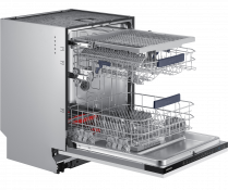 Fully Integrated Full Size Dishwasher with WaterWall™ Technology and ZoneBooster™ (l-perspective-open white)