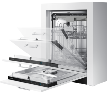 Series 6 DW60M6070IB/EU Built in Full Size Dishwasher, 14 Place Settings White 14 Place Setting (silding-hinge2 white)