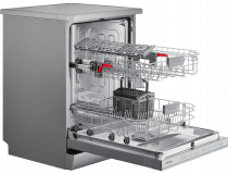 Series 7 Freestanding Full Size Dishwasher, 13 Place Settings 13 Place Setting (side-perspective1 silver)