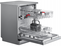 Series 7 Freestanding Full Size Dishwasher, 13 Place Settings 13 Place Setting (side-perspective2 silver)
