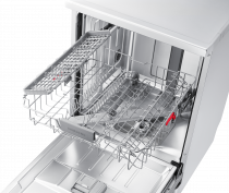 2020 Series 7 Freestanding Full Size Dishwasher, 13 Place Settings White 13 Place Setting (upper-rack-detail white)