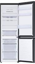RB7300T 4 Series Frost Free Classic Fridge Freezer with All Around Cooling Black 340 L (front-open Black)