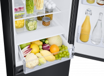RB7300T 4 Series Frost Free Classic Fridge Freezer with All Around Cooling Black 340 L (detail-moist-fresh-zone Black)
