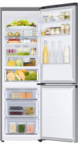 RB7300T 4 Series Frost Free Classic Fridge Freezer with All Around Cooling 340 L (front-open-with-food Silver)