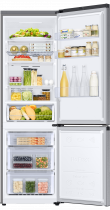 RB7300T 6 Series Frost Free Classic Fridge Freezer with Wine Shelf 360 L (front-open-with-food Silver)