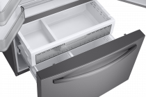 RF23R62E3SR/EU French Style Fridge Freezer with Twin Cooling Plus™ (freezer-open Titanium Silver)