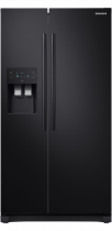 RS3000 American Style Fridge Freezer with Plumbed Water & Ice Dispenser block onyx 501 L (front block onyx)