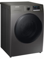 2020 WD5000T Washer Dryer with ecobubble™ and 59min Wash + Dry, 8kg Platinum Silver (l-perspective Platinum Silver)