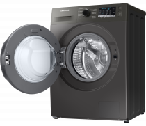 2020 WD5000T Washer Dryer with ecobubble™ and 59min Wash + Dry, 8kg Platinum Silver (r-perspective-open Platinum Silver)