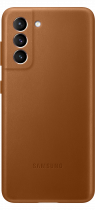 Galaxy S21 5G Leather Cover Brown (front Brown)