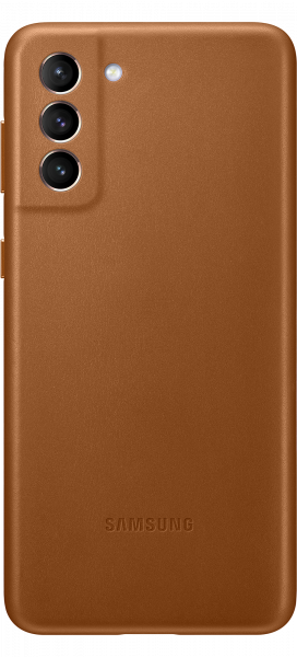 Galaxy S21+ 5G Leather Cover Brown (front Brown)