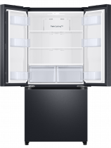 RF5000 Slim French Door Fridge Freezer with TwinCooling Plus Black 496 L (front-open-without-food Black)