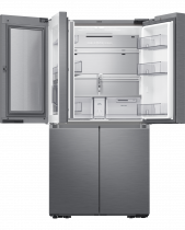 RF9000 French Door Fridge Freezer with Beverage Centre™ Silver 647 L (front-open-without-food1 Silver)