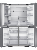 RF9000 French Door Fridge Freezer with Beverage Centre™ Silver 647 L (front-open-without-food2 Silver)
