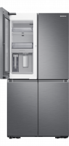RF9000 French Door Fridge Freezer with Beverage Centre™ Silver 647 L (front-open-without-food3 Silver)