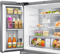 RF9000 Family Hub French Style Fridge Freezer with Beverage Centre™ Silver 637 (left-door-detail Silver)