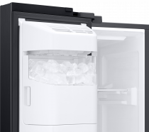 RS8000 7 Series American Style Fridge Freezer with SpaceMax™ Technology Black 609 L (detail-ice-maker Black)