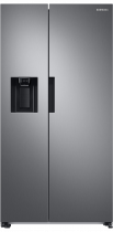 RS8000 7 Series American Style Fridge Freezer with SpaceMax™ Technology Silver 609 L (front Silver)