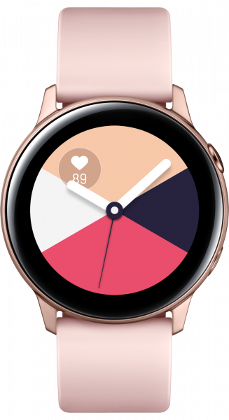 Galaxy Watch Active rose gold (front gold)