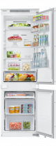 Integrated Fridge Freezer with No Frost, Slide Hinge White 267 L (front-open-with-food White)