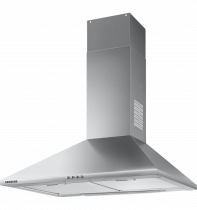 Wall Mount Chimney Cooker Hood, 60cm (r-perspective2 silver)