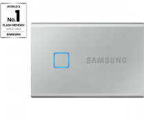 Portable SSD T7 Touch USB 3.2 500GB 500 GB Silver (front2 silver)