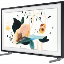 32" The Frame Art Mode QLED Full HD HDR Smart TV (2021) Black 32 (r-perpective-with-stand1 Black)