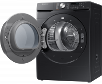 Samsung Hybrid Heat Pump Tumble Dryer, 16kg Black 16 kg (r-perspective-open Black)