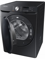 Samsung Hybrid Heat Pump Tumble Dryer, 16kg Black 16 kg (r-perspective-half-open Black)