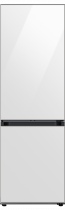 Bespoke 1.85m Fridge Freezer (Glass) 344L Clean White (front White)