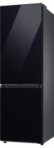Bespoke 1.85m Fridge Freezer (Glass) Clean Black 344L (r-perspective Black)