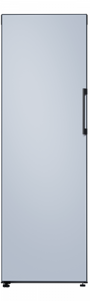 Bespoke Tall 1 Door Freezer 1.85m (Glass) Satin Sky Blue 323L (front Blue)