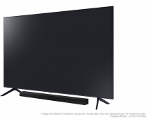 HW-A450 2.1ch Samsung A-Series Soundbar (2021) Black (with-tv-r-perspective Black)