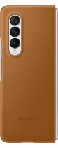 Galaxy Z Fold3 5G Leather Cover (back2 Camel)