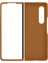 Galaxy Z Fold3 5G Leather Cover (back3 Camel)
