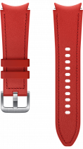 Galaxy Watch4/Watch4 Classic Hybrid Leather Strap (S/M) Red (front Red)