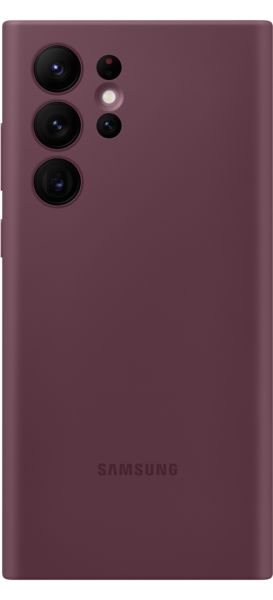 Samsung Galaxy S22 Ultra Silicone Cover Burgundy (Front Burgundy)
