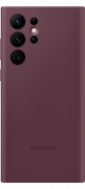 Galaxy S22 Ultra Silicone Cover Burgundy (front Burgundy)