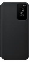 Galaxy S22+ Smart Clear View Cover Black (front Black)