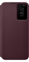 Galaxy S22+ Smart Clear View Cover Burgundy (front Burgundy)