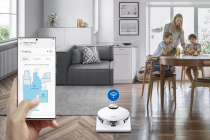 Samsung Jet Bot™ AI + robot vacuum with built-in Clean Station™ White (Upgraded_Wi_Fi_Control)