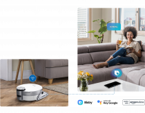 Samsung Jet Bot™ AI + robot vacuum with built-in Clean Station™ White (voice recognition)