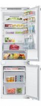 Integrated Fridge Freezer with Wine Shelf, Fixed Hinge White 267 L (front-open-with-food White)