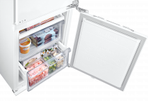 Integrated Fridge Freezer with Wine Shelf, Fixed Hinge White 267 L (detail1 White)