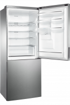 Barosa 70cm wide Classic Fridge Freezer with Non Plumbed Water Dispenser Silver 432 L (left-angle-open Silver)