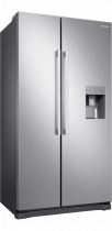 RS3000 American Style Fridge Freezer with Non Plumbed Water & Ice Dispenser Silver 520 L (l-perspective silver)