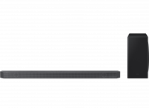 Q800B Samsung Q-Symphony 5.1.2ch Cinematic Dolby Atmos Wi-Fi Soundbar with Subwoofer and Alexa Built-in Black (front Black)