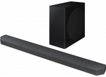 Q800B Samsung Q-Symphony 5.1.2ch Cinematic Dolby Atmos Wi-Fi Soundbar with Subwoofer and Alexa Built-in Black (set-r-perspective Black)
