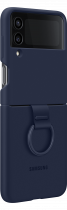 Silicone Cover with Ring for Galaxy Z Flip4 Navy (dynamic Navy)